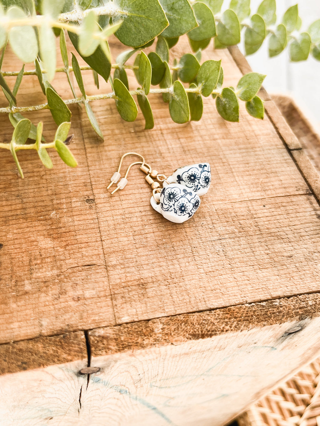 Dainty Tea Cup Charm Earrings