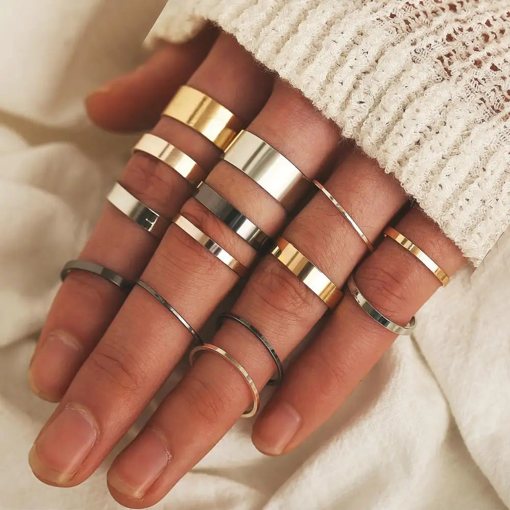 Bohemian Witchy Trendy Ring Sets