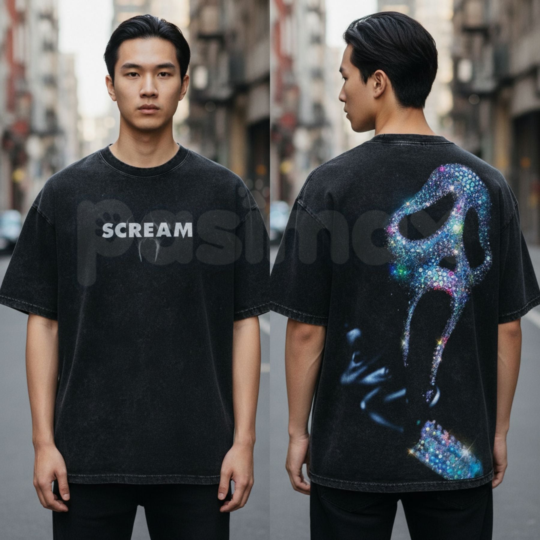 Slasher Vintage Washed Oversized Tee