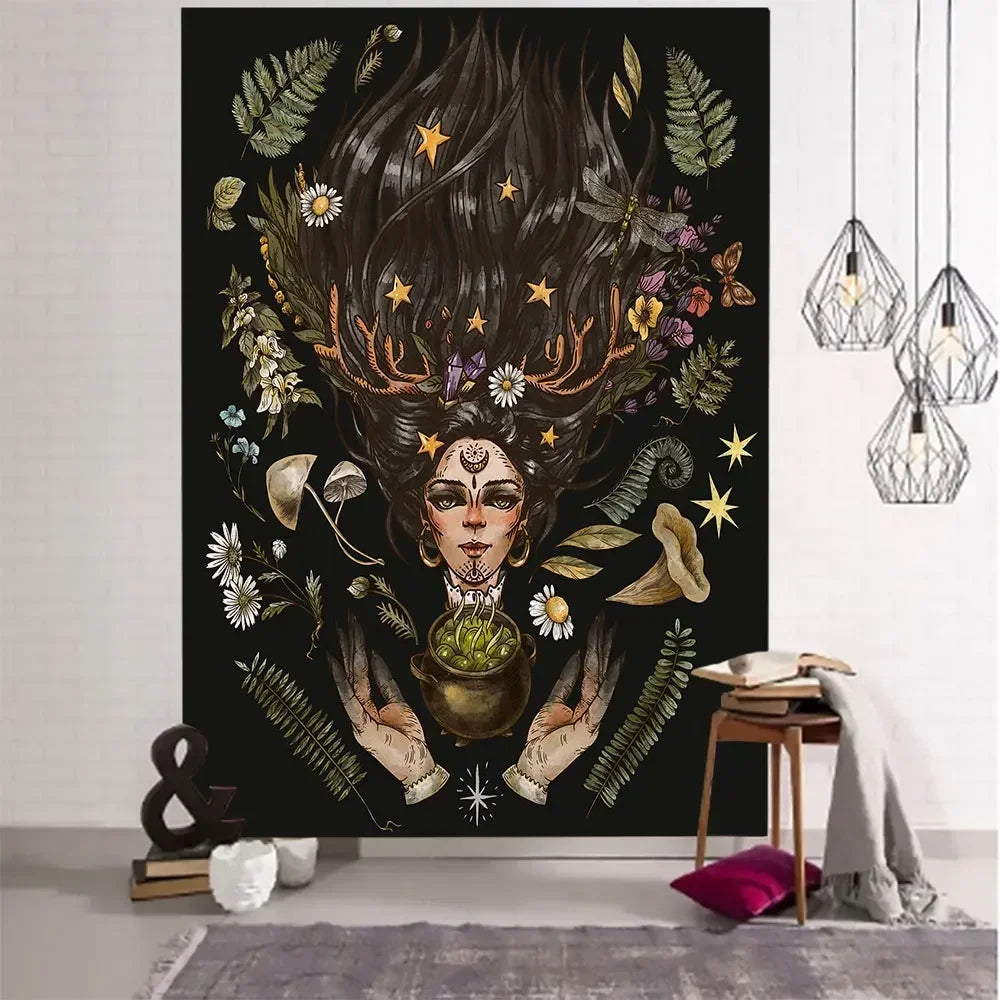 Witchy Goddess Tapestry