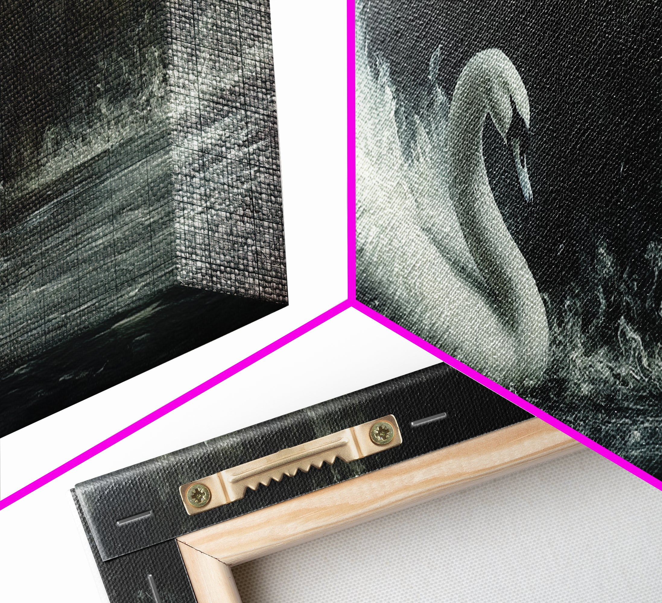 Gothic Swan Canvas Print