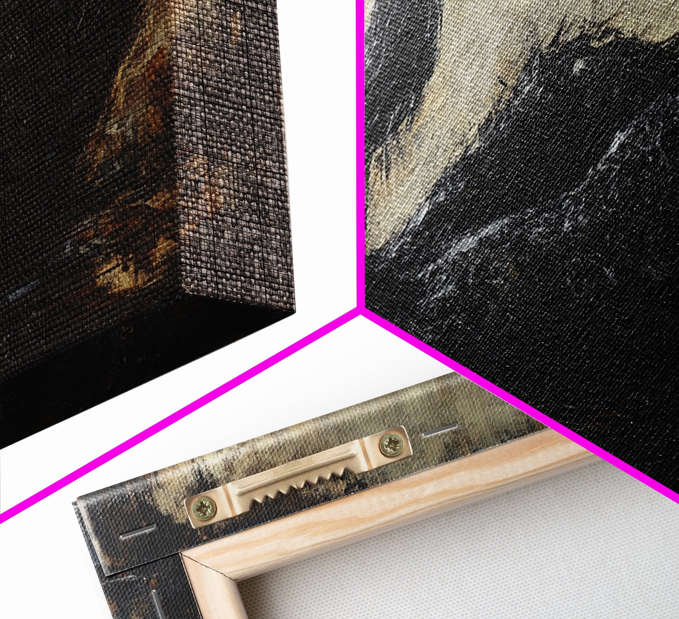 The Black Swan Framed Canvas Print - Goth Decor - Dark Academia Wall Art - Goth Painting - Swan Painting - Black Swan Wall Art Print