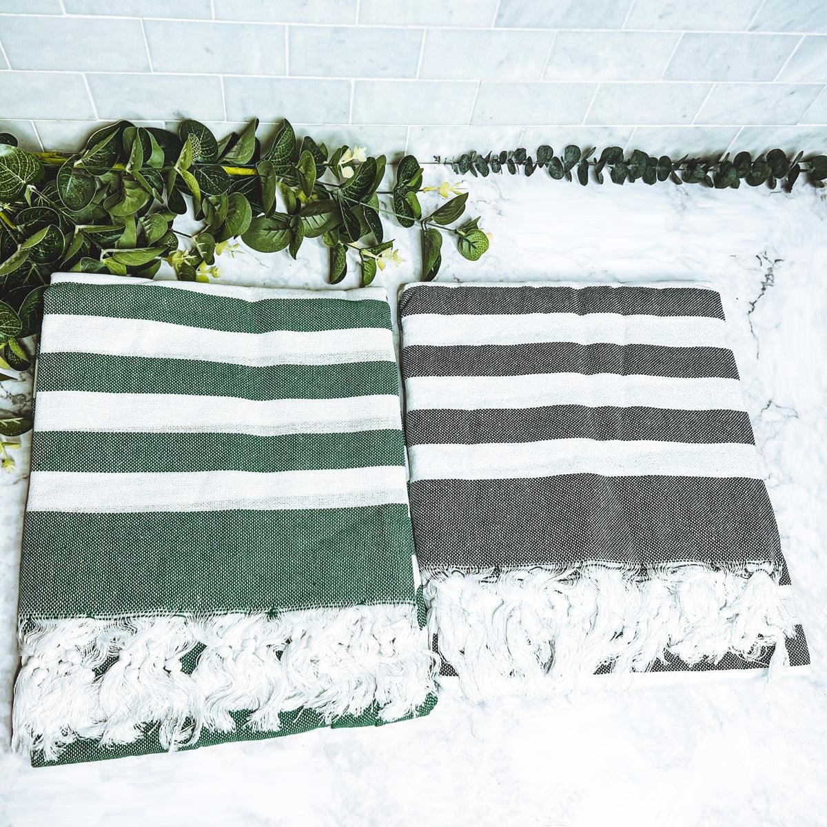 Bold Stripe Turkish Cotton Towel