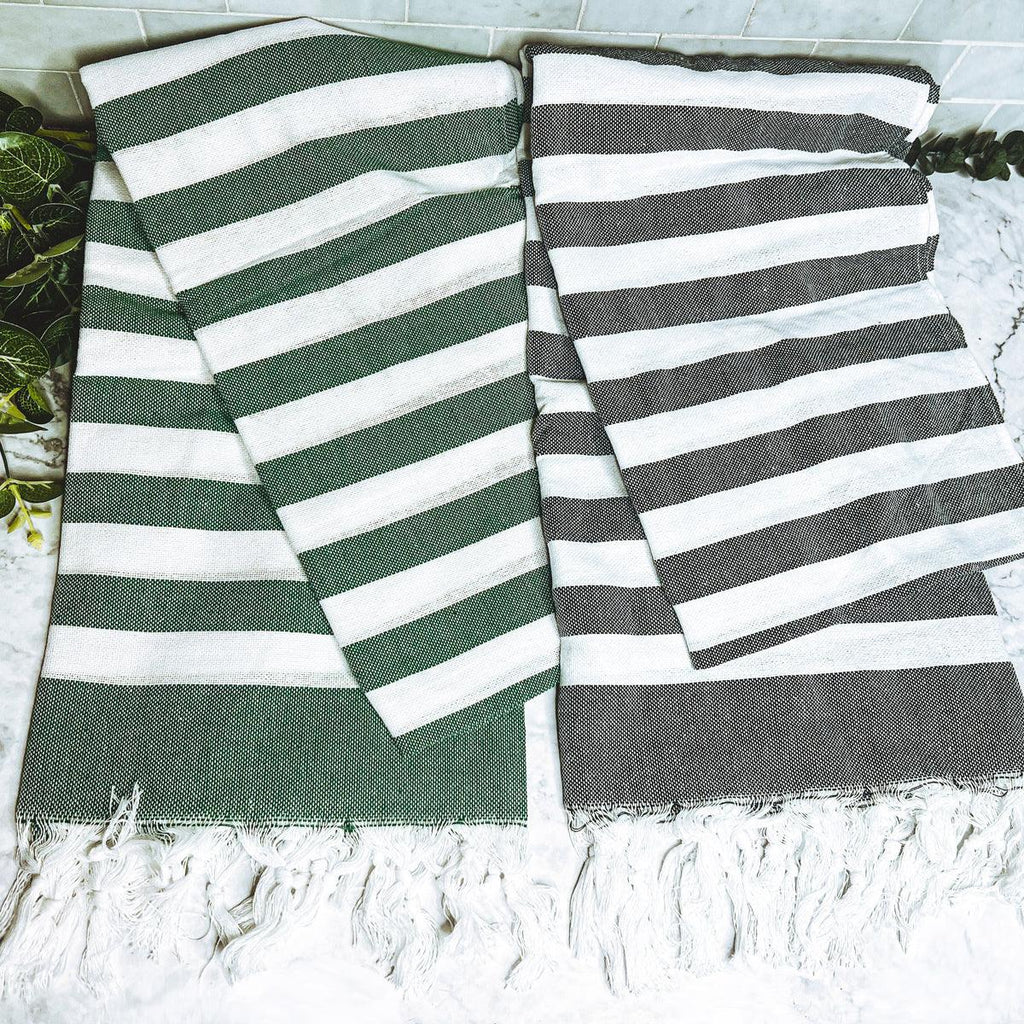 Bold Stripe Turkish Cotton Towel