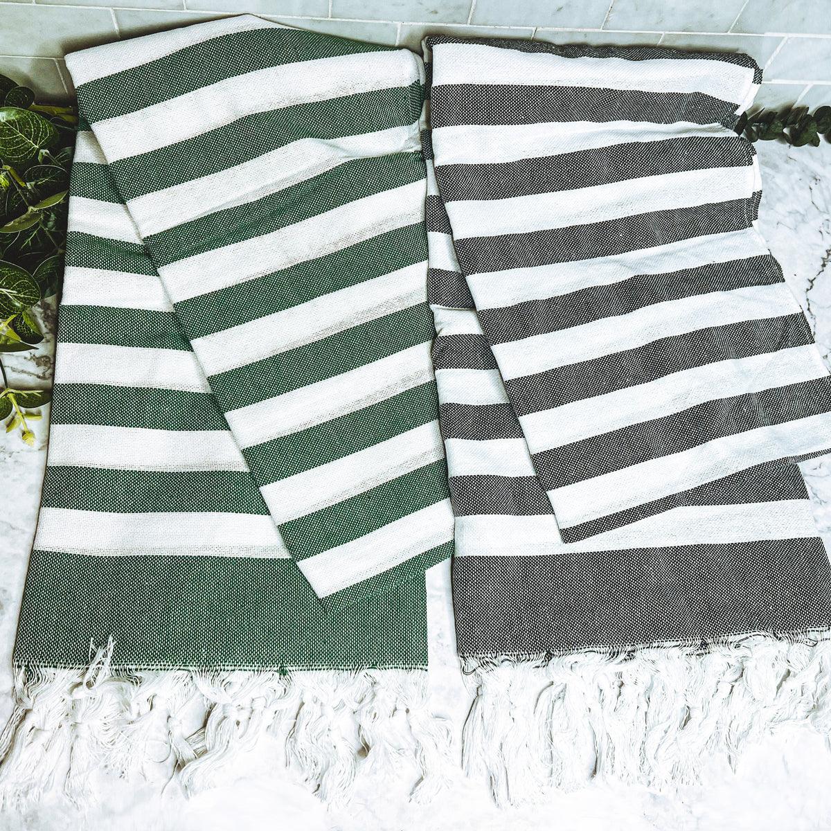 Bold Stripe Turkish Cotton Towel