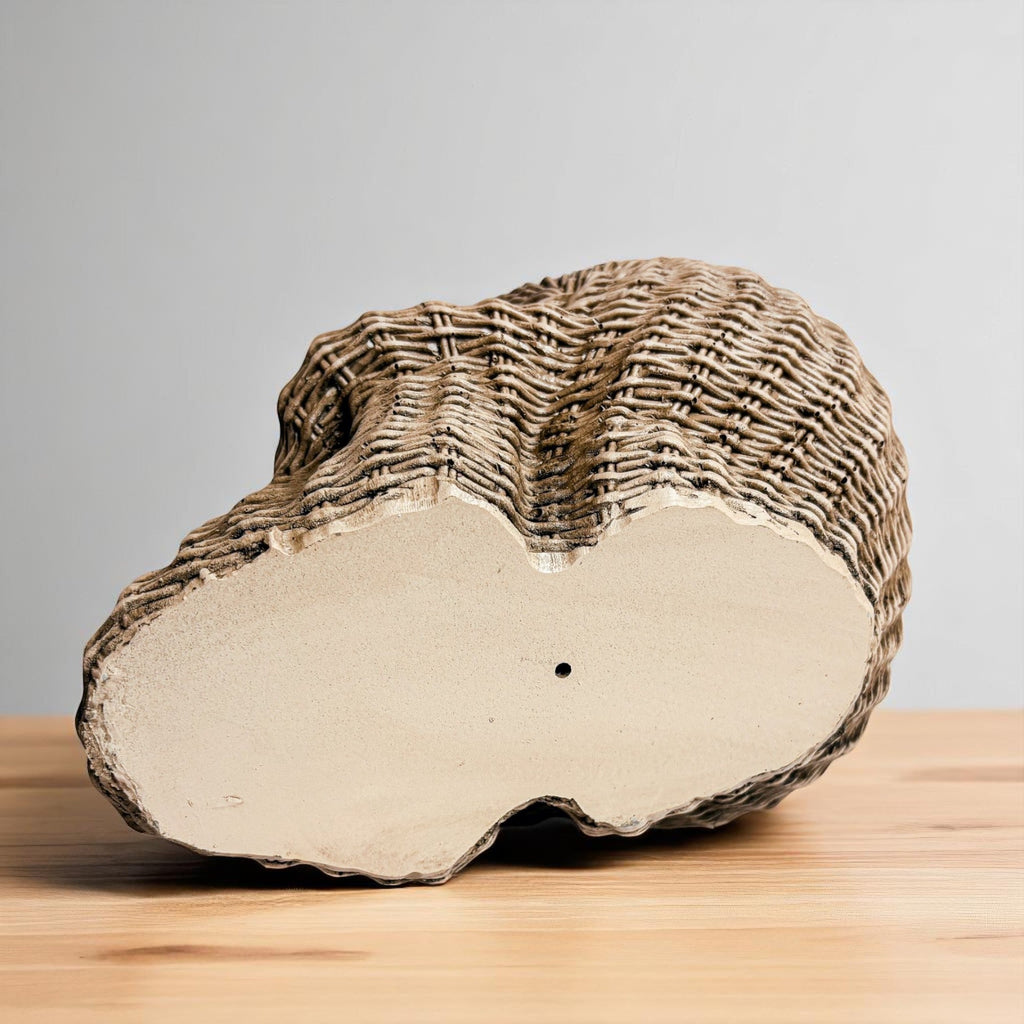 Rattan-Style Resin Skull