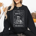 What If — The Anxious Skeleton Tarot Card Sweatshirt