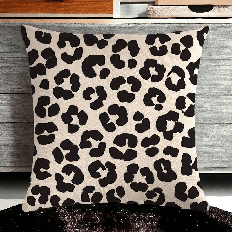 Leopard Print Throw Pillow