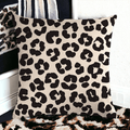 Leopard Print Throw Pillow