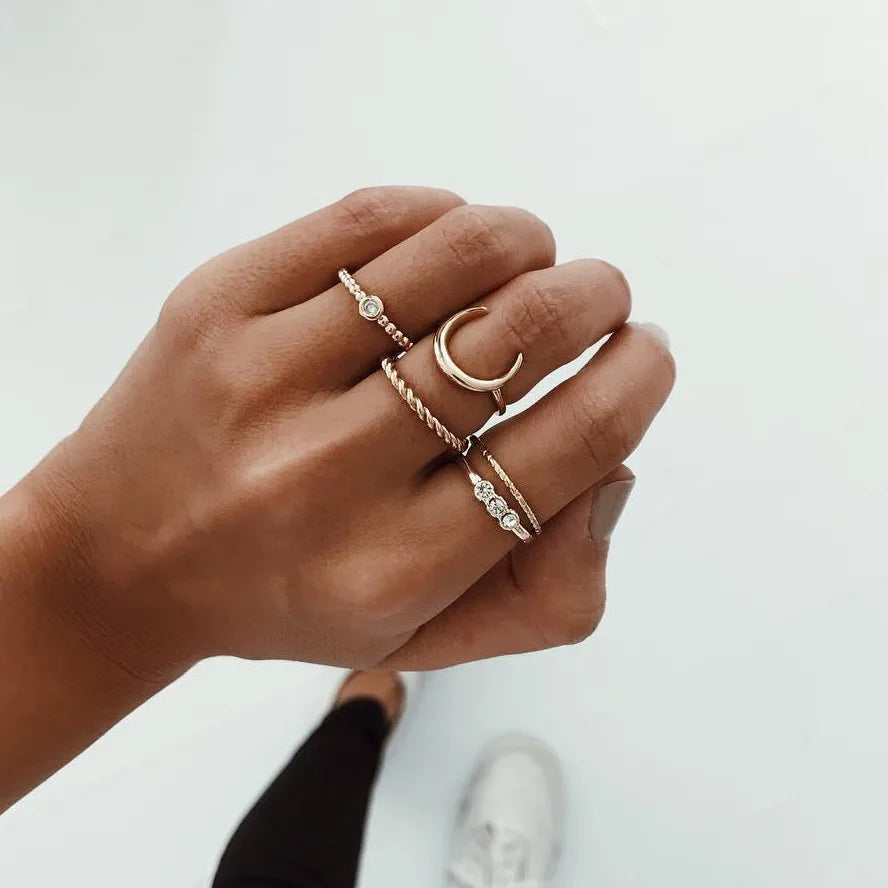 Bohemian Witchy Trendy Ring Sets