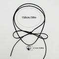 Goth Heart Pendant Necklace for Women