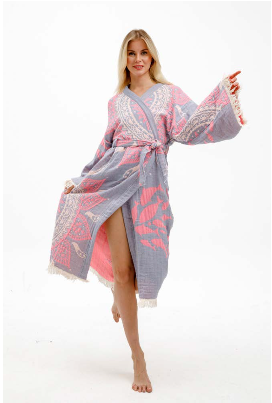 Boho Jacquard Weave Kimono