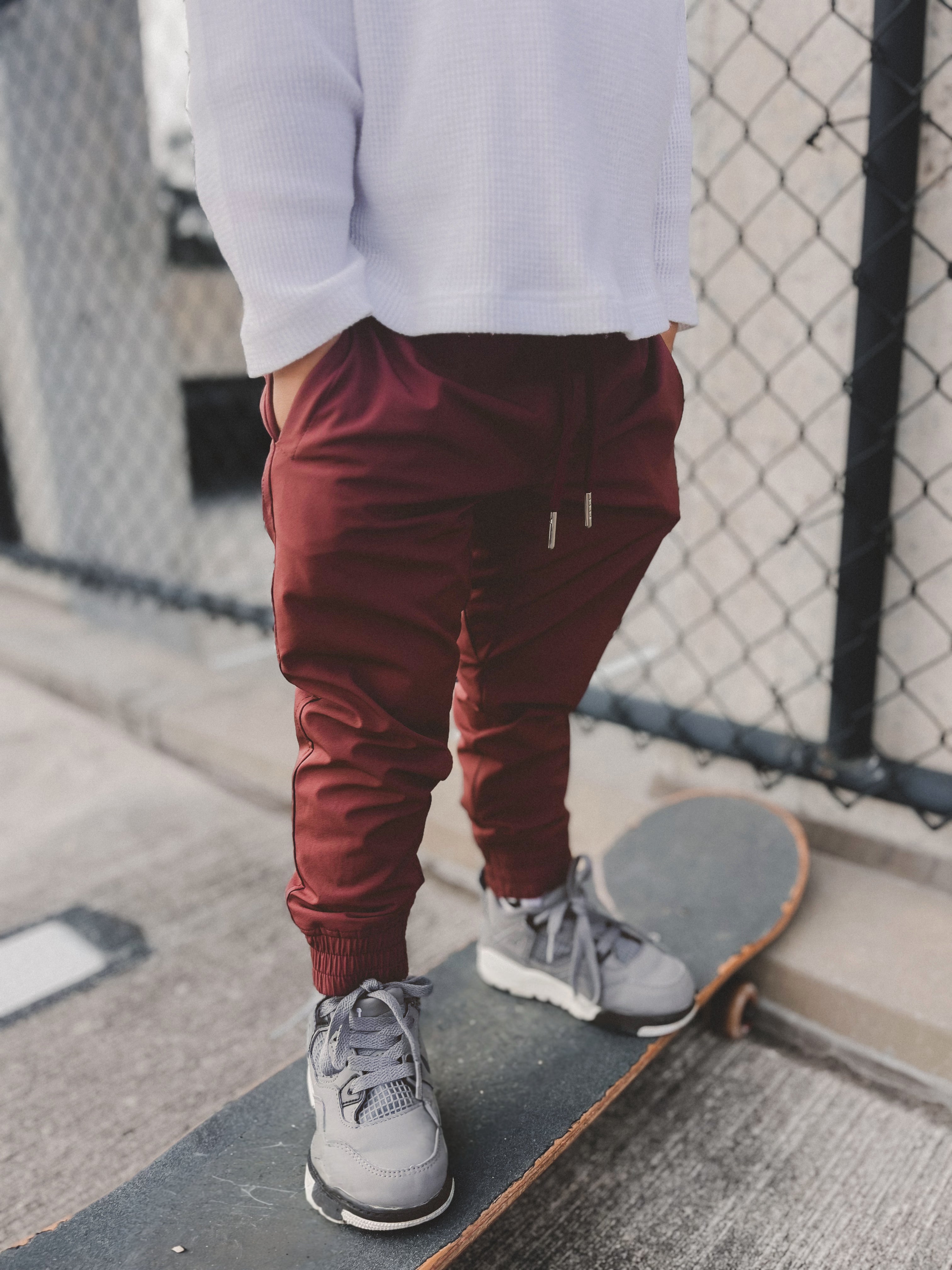 Veteran Slim Fit Jogger — Crimson