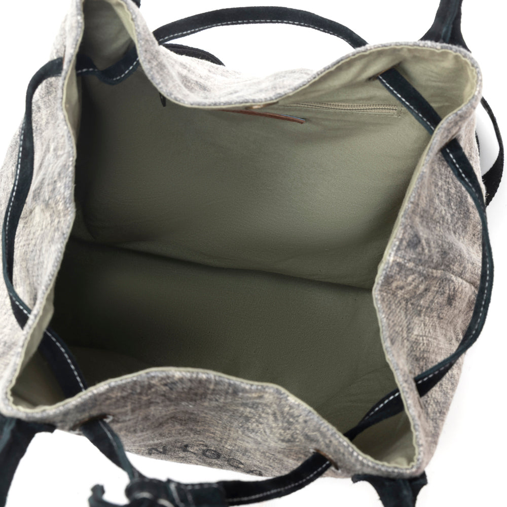 Sel de Mer Bucket Backpack in Aged Grey