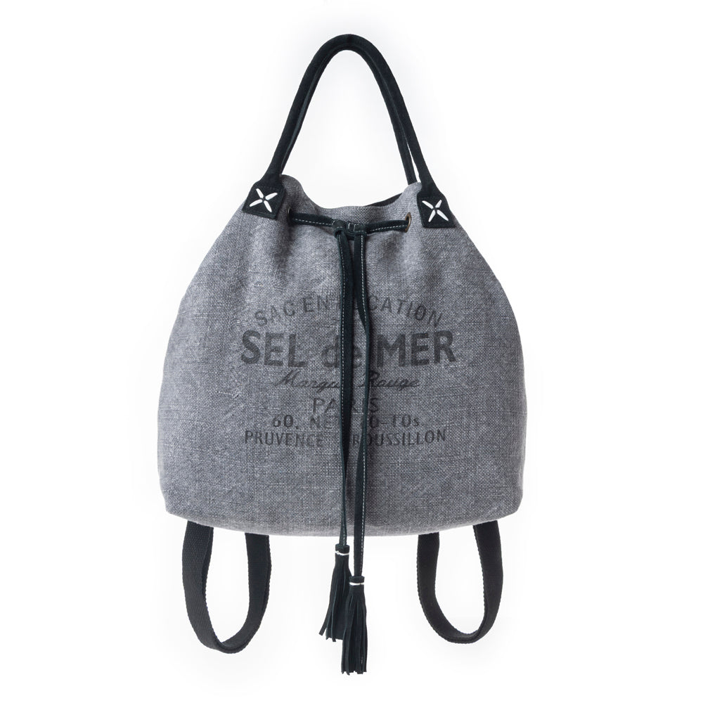 Sel de Mer Bucket Backpack in Storm Grey