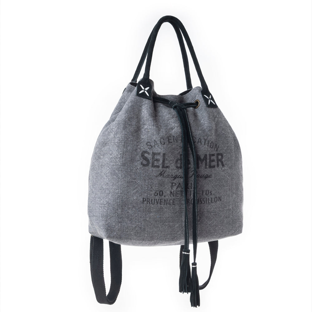 Sel de Mer Bucket Backpack in Storm Grey