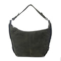 Hunter's Grove Suede Leather Shoulder Bag in Ranch Olive