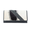 High Noon Eclipse Hair-On Leather Wallet in Moonlight Ivory