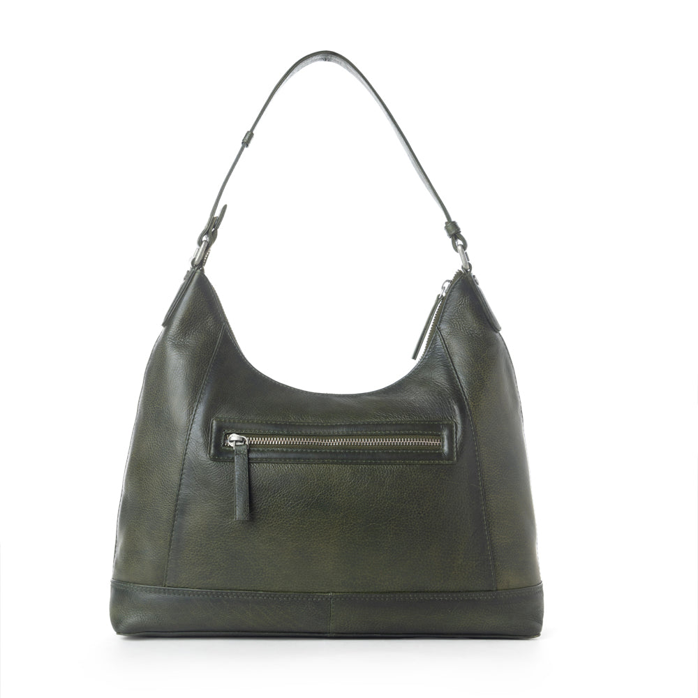 Zidana Marlowe Dusk Leather Bag in Twilight Smoke
