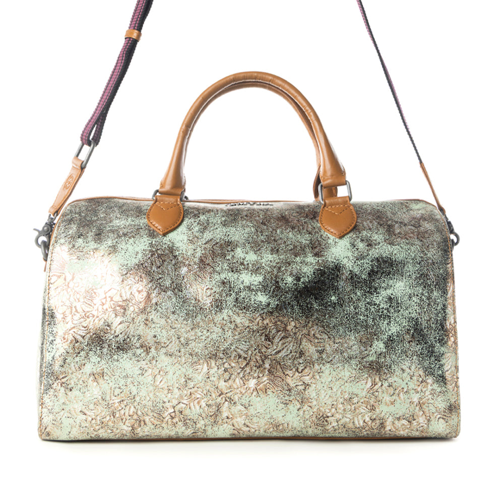 Ranger's Echo Snake Print Leather Duffle Bag