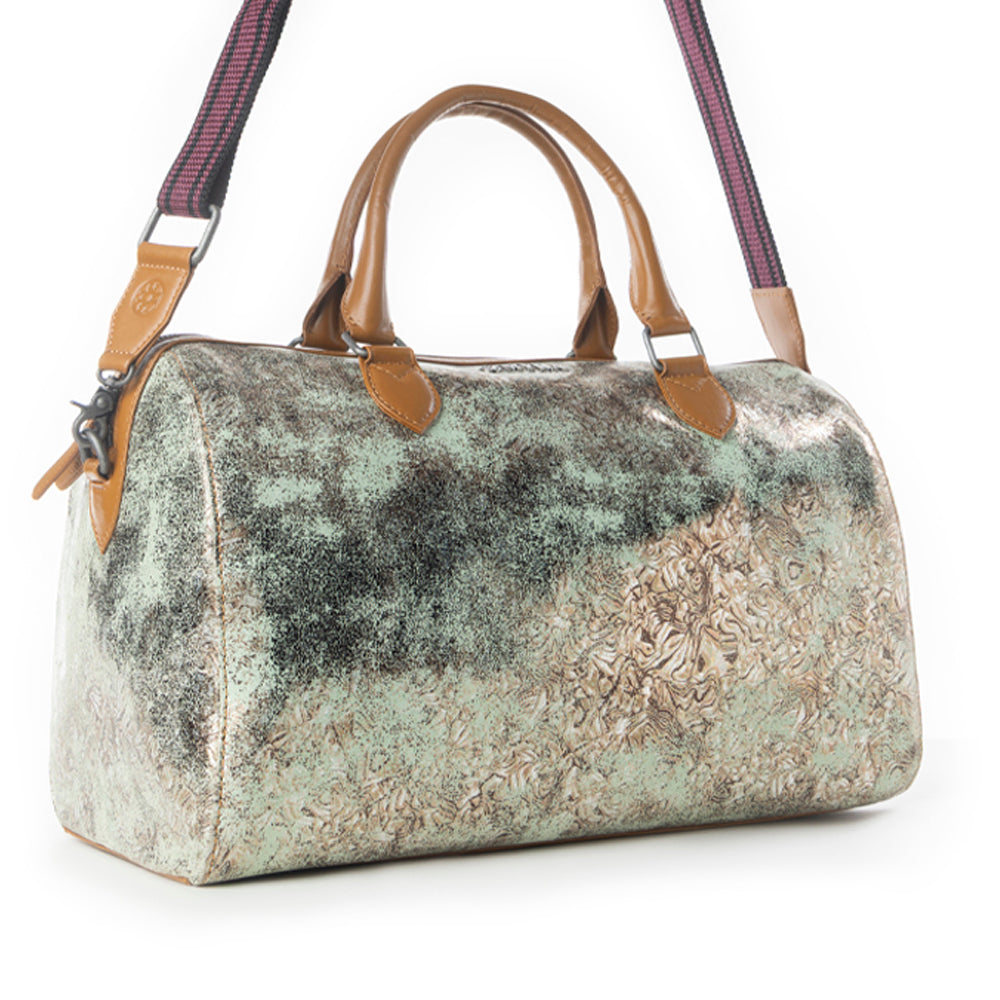 Ranger's Echo Snake Print Leather Duffle Bag