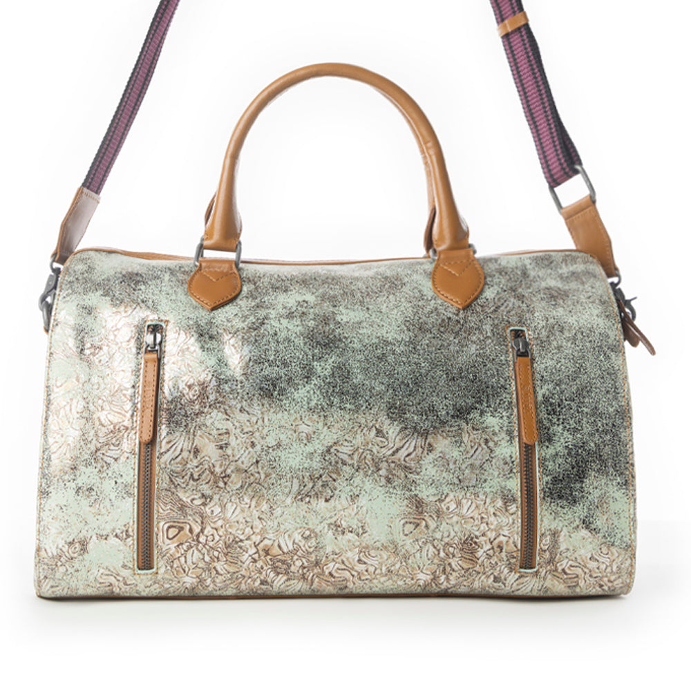 Ranger's Echo Snake Print Leather Duffle Bag
