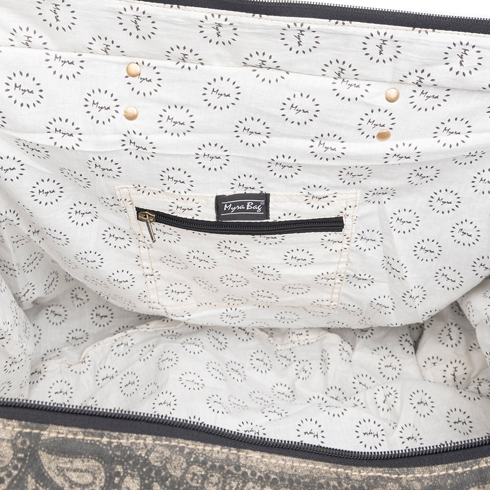 Carmela Printed Canvas Weekender Bag