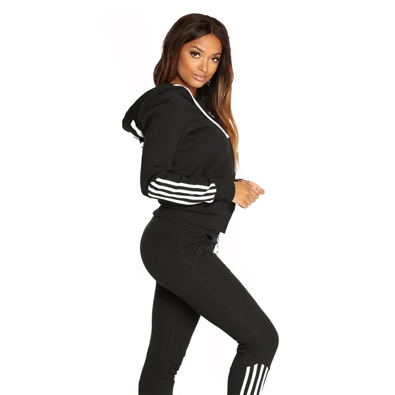 Hooded Zip 2-Piece Set — Casual Everyday