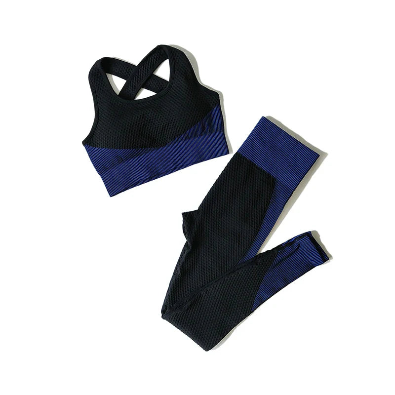 Seamless Yoga Leggings & Top Set — 2PC or 3PC