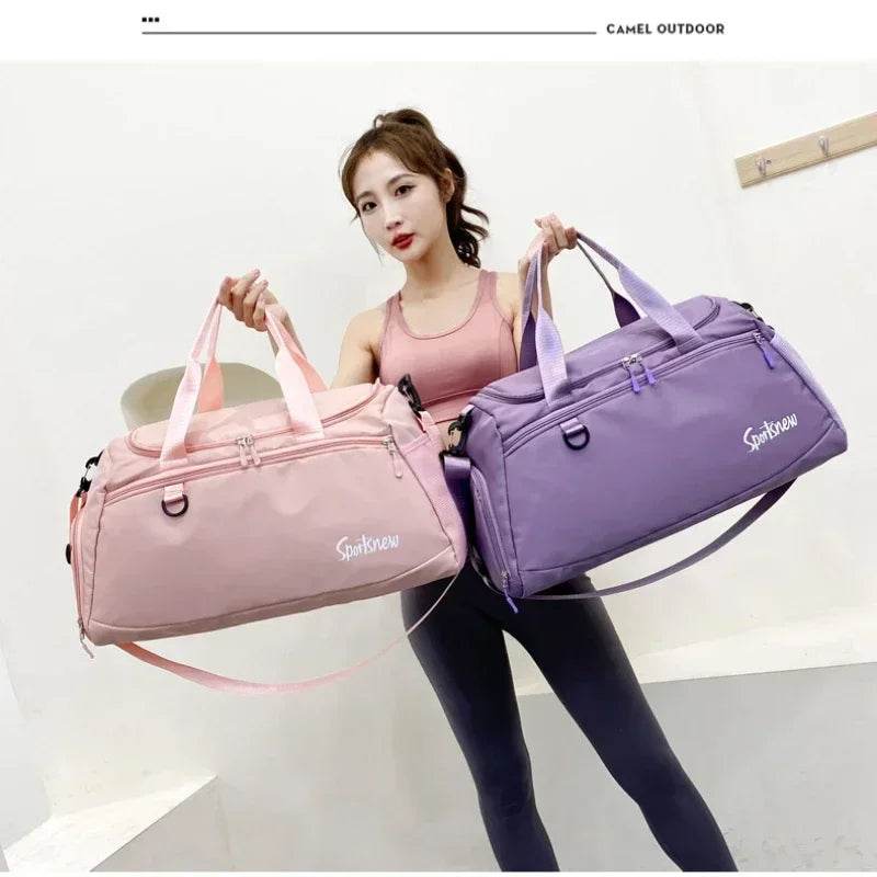 Large Capacity Gym Bag — Wet/Dry Separation, Shoe Compartment