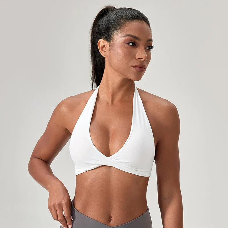 Halter Neck Sports Bra — Yoga & Gym