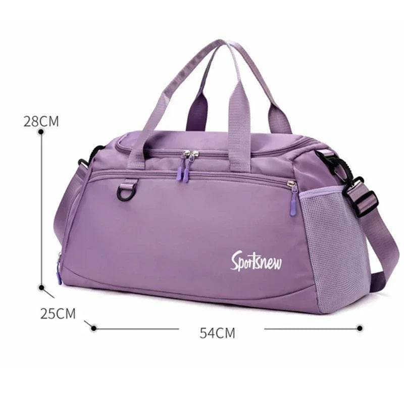 Large Capacity Gym Bag — Wet/Dry Separation, Shoe Compartment