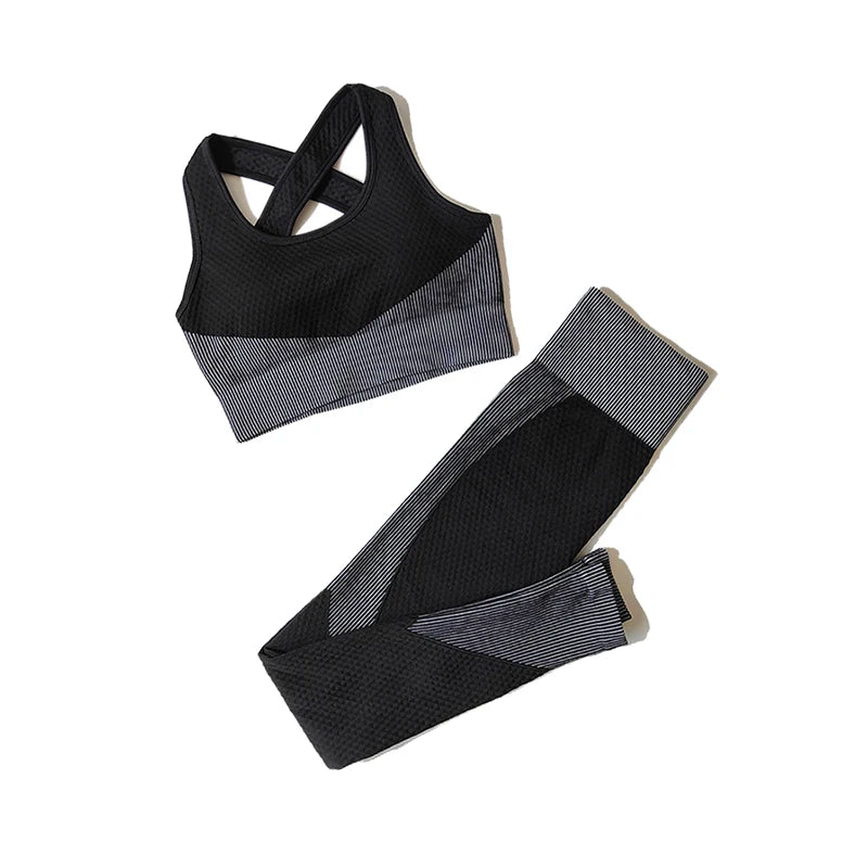 Seamless Yoga Leggings & Top Set — 2PC or 3PC
