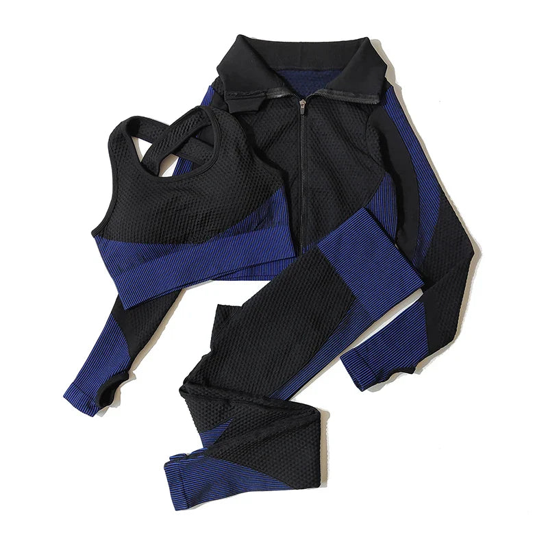 Seamless Yoga Leggings & Top Set — 2PC or 3PC