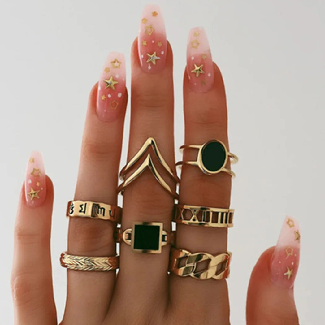 Bohemian Witchy Trendy Ring Sets