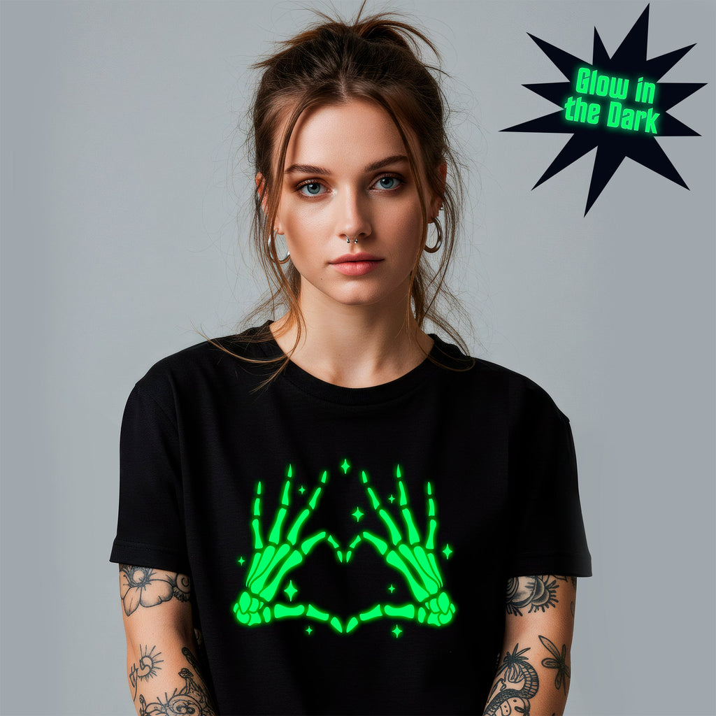 Dead Inside Skeleton Heart Glow-in-the-Dark Tee