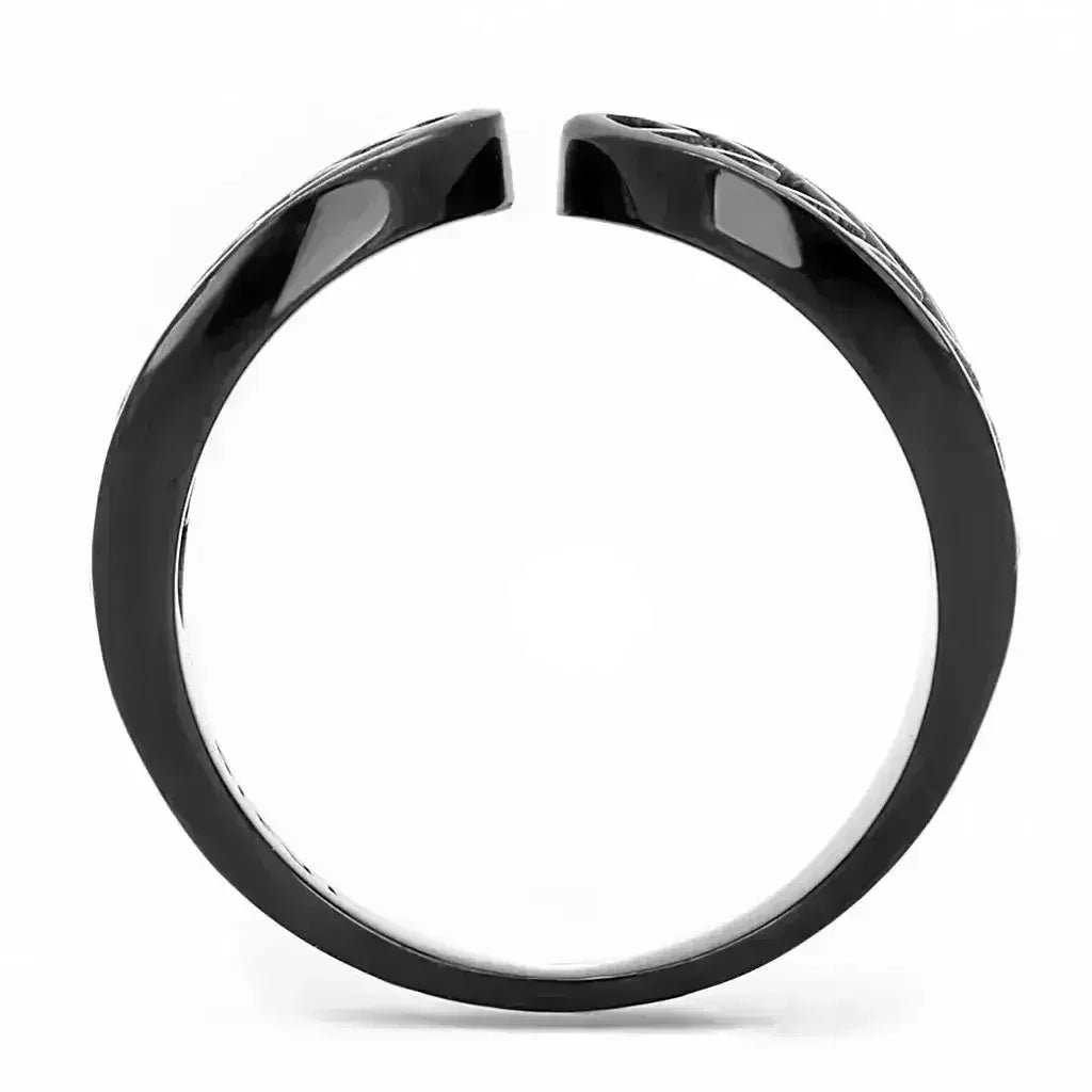 Obsidian Crystal Ring