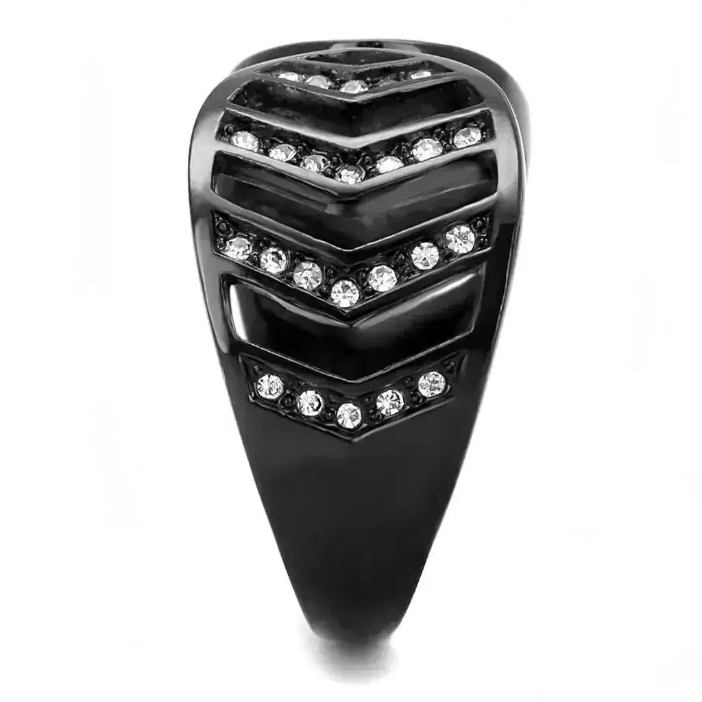 Obsidian Crystal Ring
