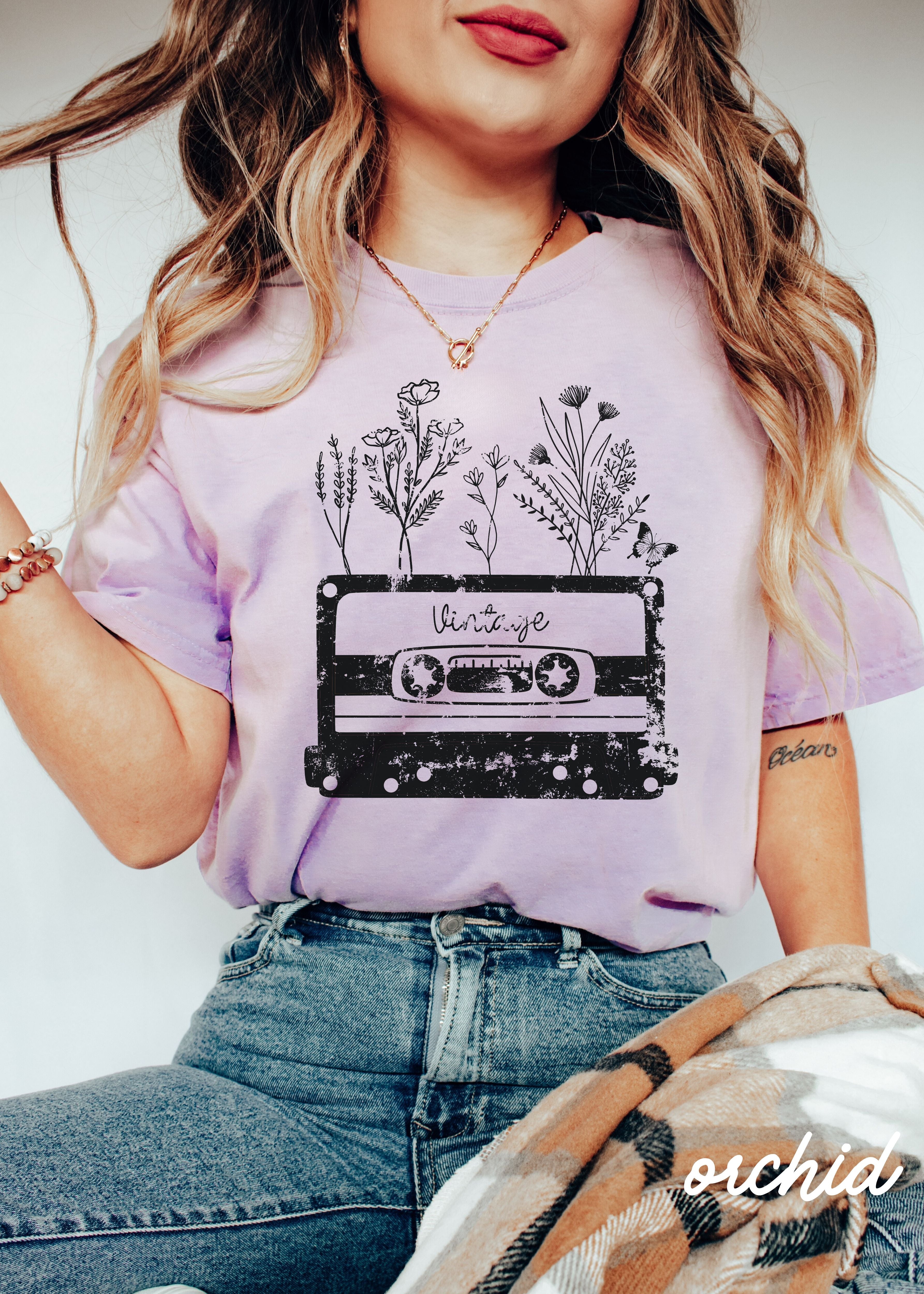 Floral Vintage Tape Tee