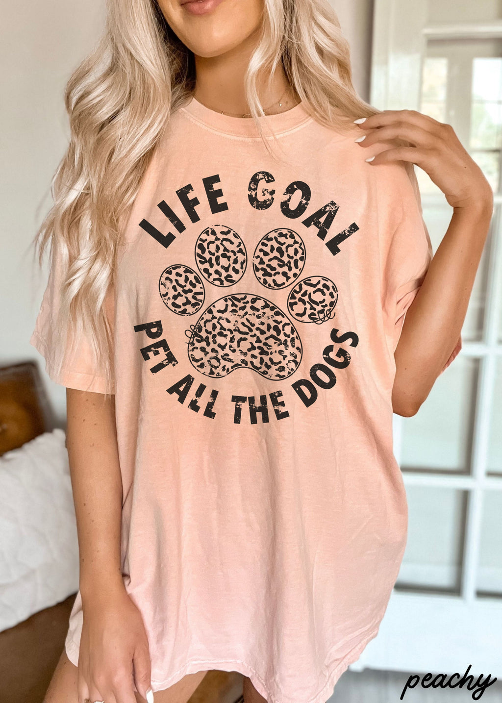 Pet All The Dogs Leopard Paw Tee
