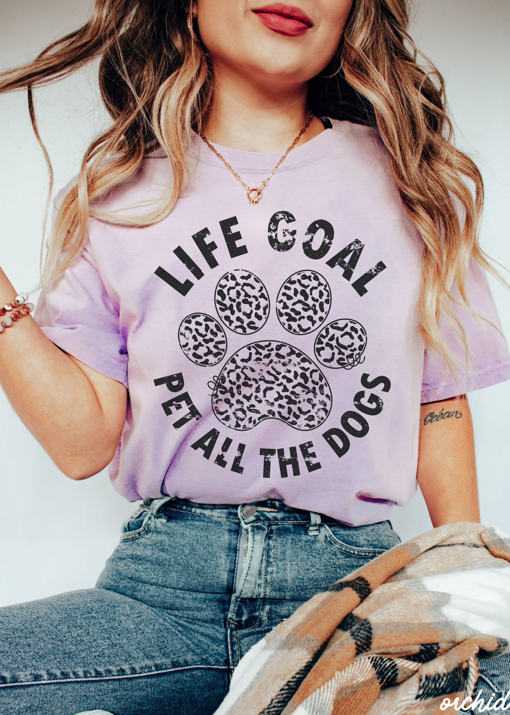 Pet All The Dogs Leopard Paw Tee
