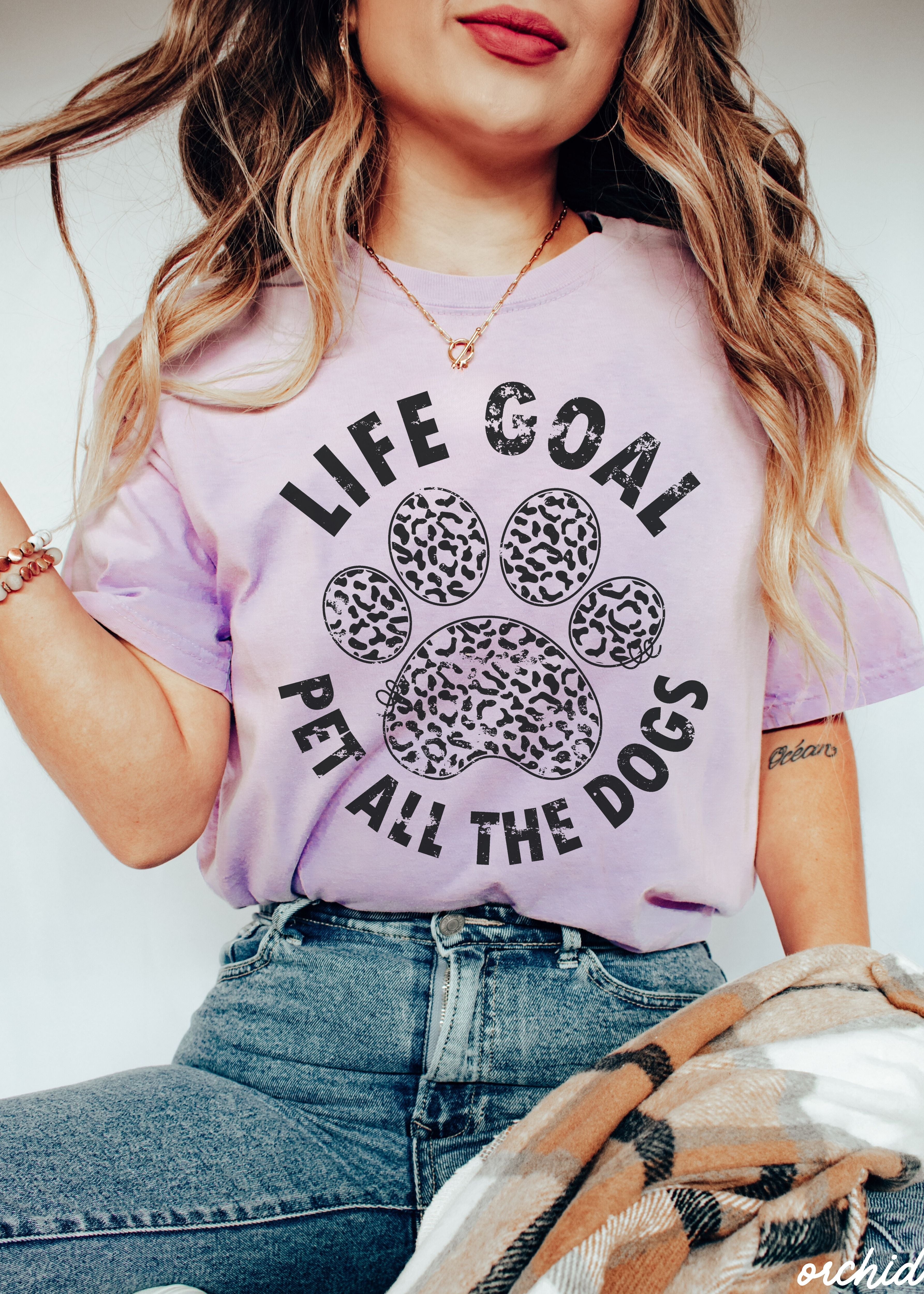 Pet All The Dogs Leopard Paw Tee