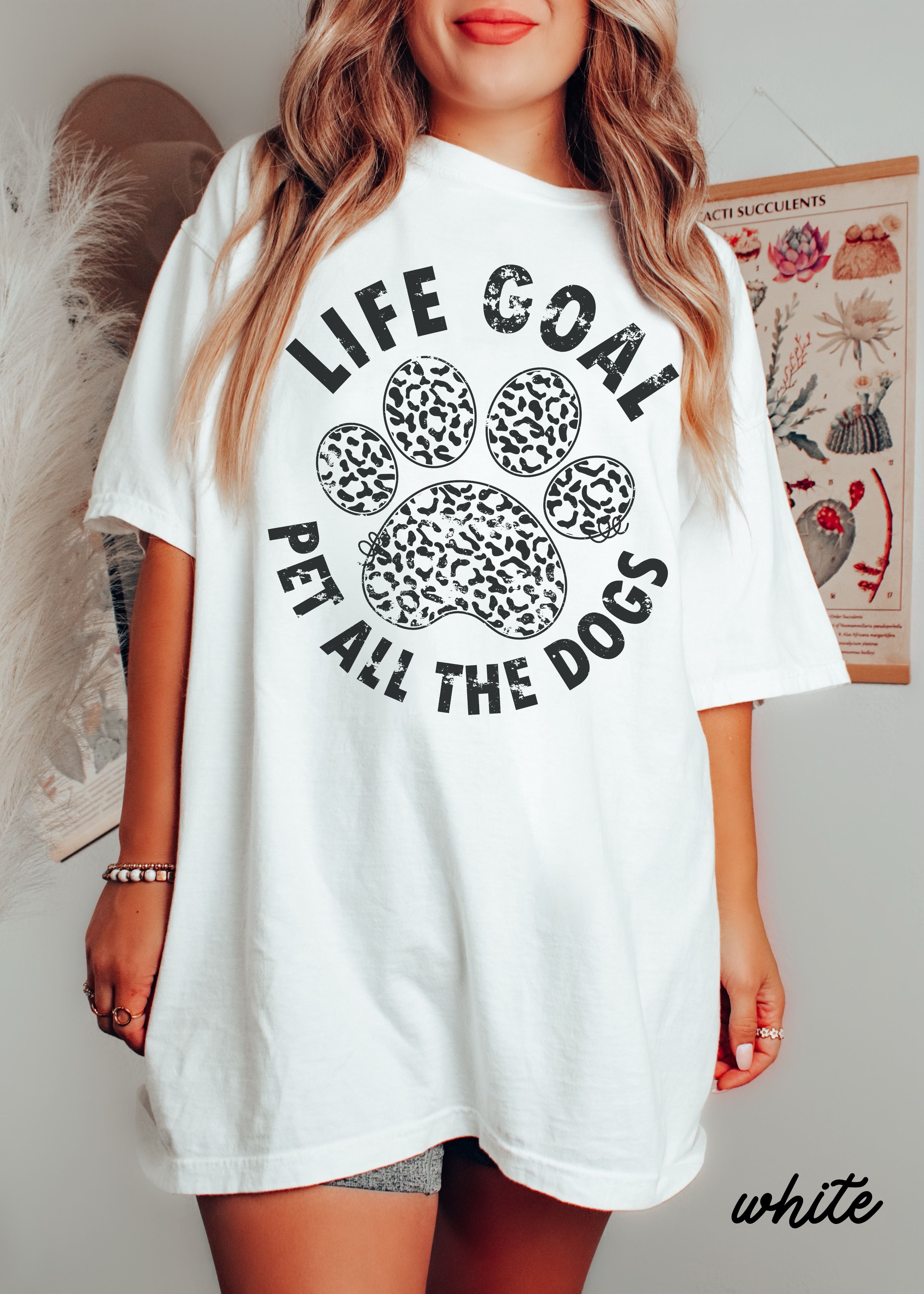 Pet All The Dogs Leopard Paw Tee