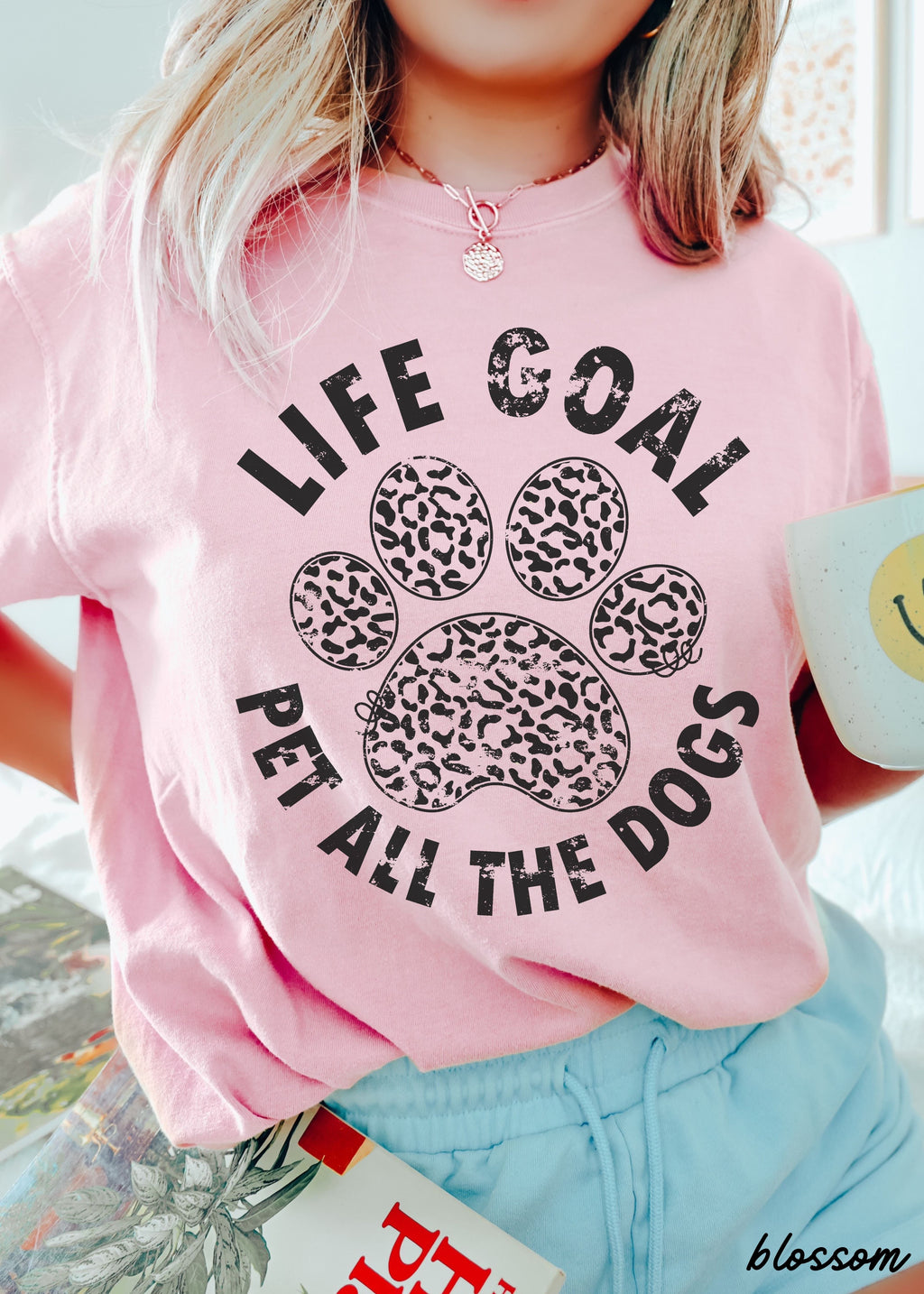 Pet All The Dogs Leopard Paw Tee