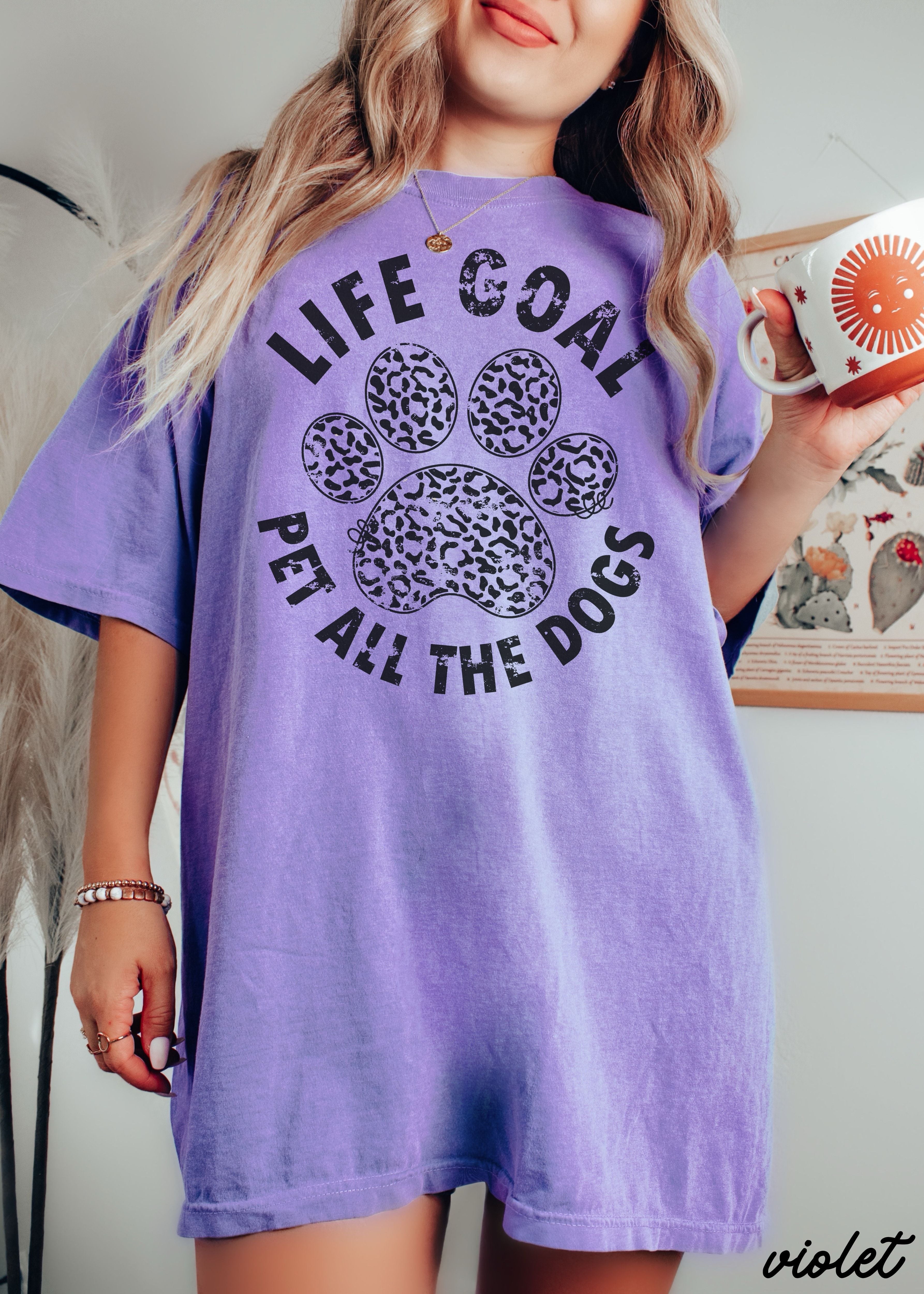 Pet All The Dogs Leopard Paw Tee