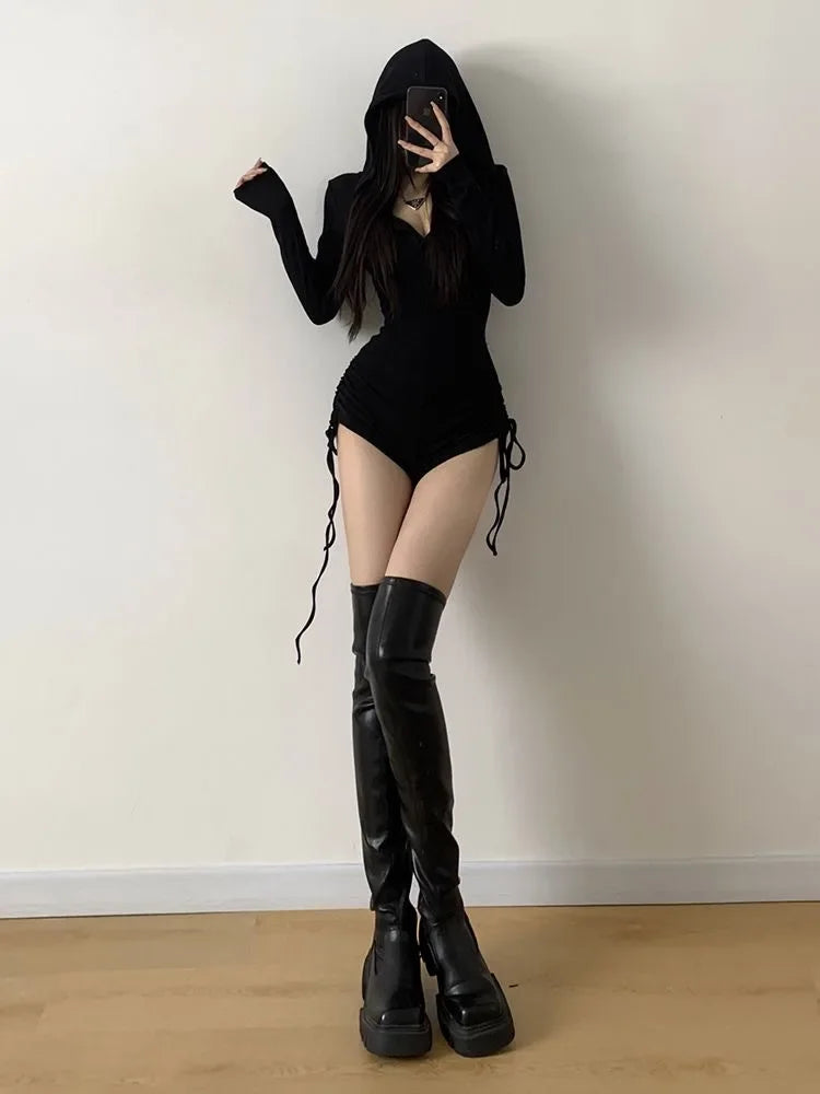 Witchcraft Hooded Romper