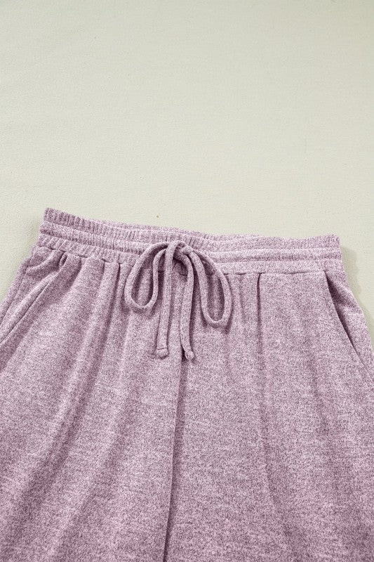 Solid Tank Top & Drawstring Jogger Pants Set