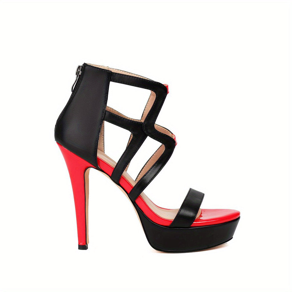Black & Red Platform Heels