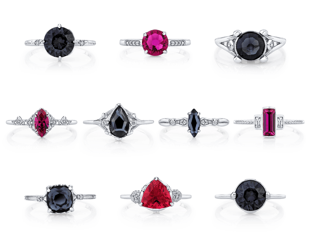 Black Dahlia Satin Jewel Candle