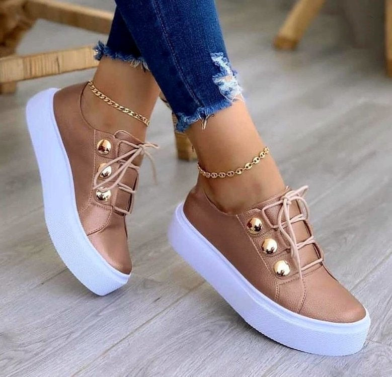 Rivet & Run Lace-Up Flats